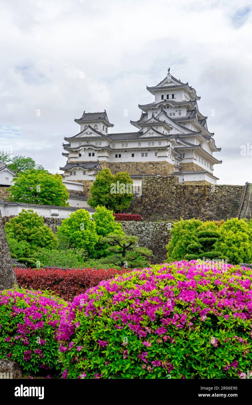Château Himeji dans la préfecture de Hyogo/Japon Banque D'Images