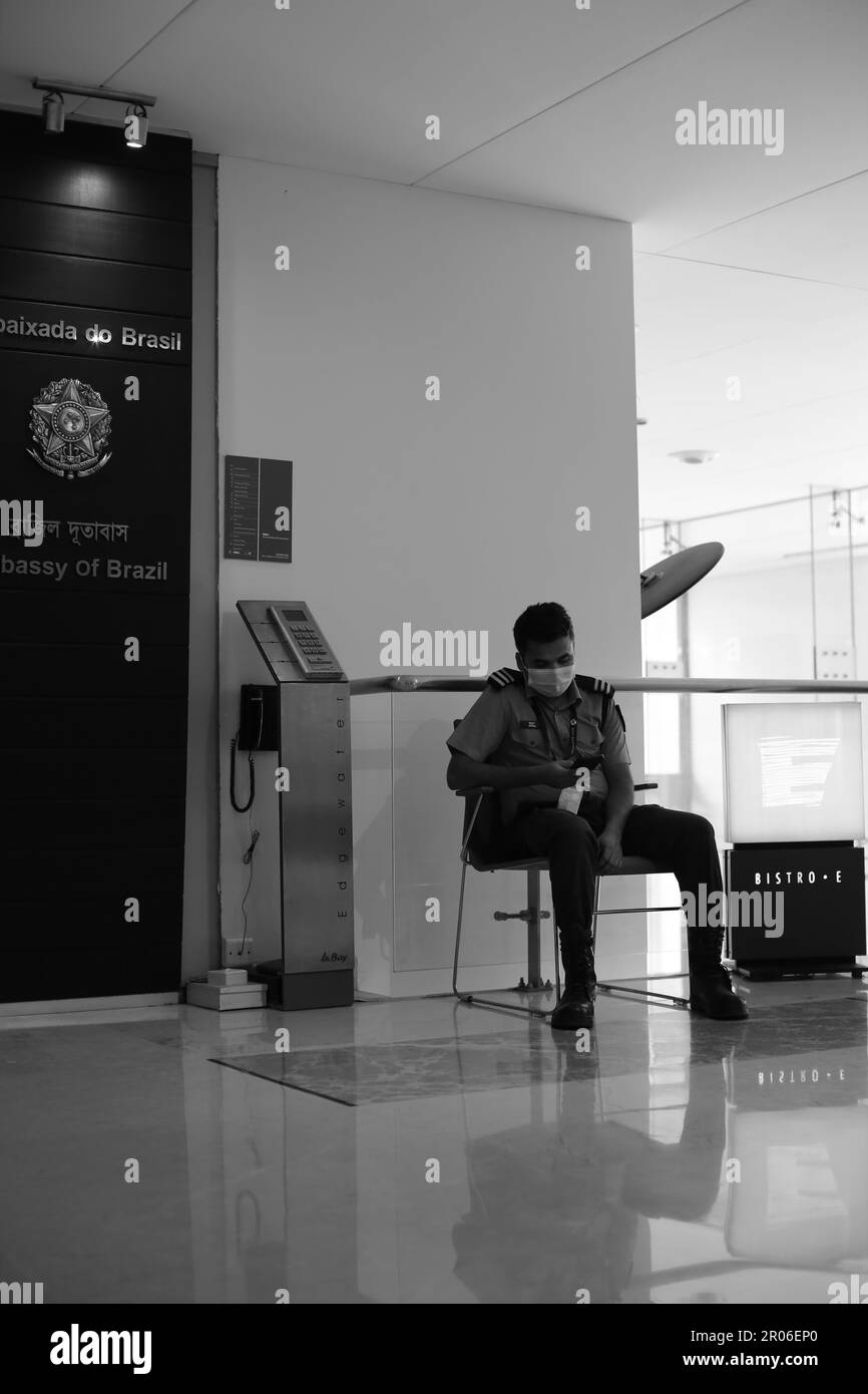 Ville historique de Dhaka au Bangladesh (jour et nuit) Banque D'Images