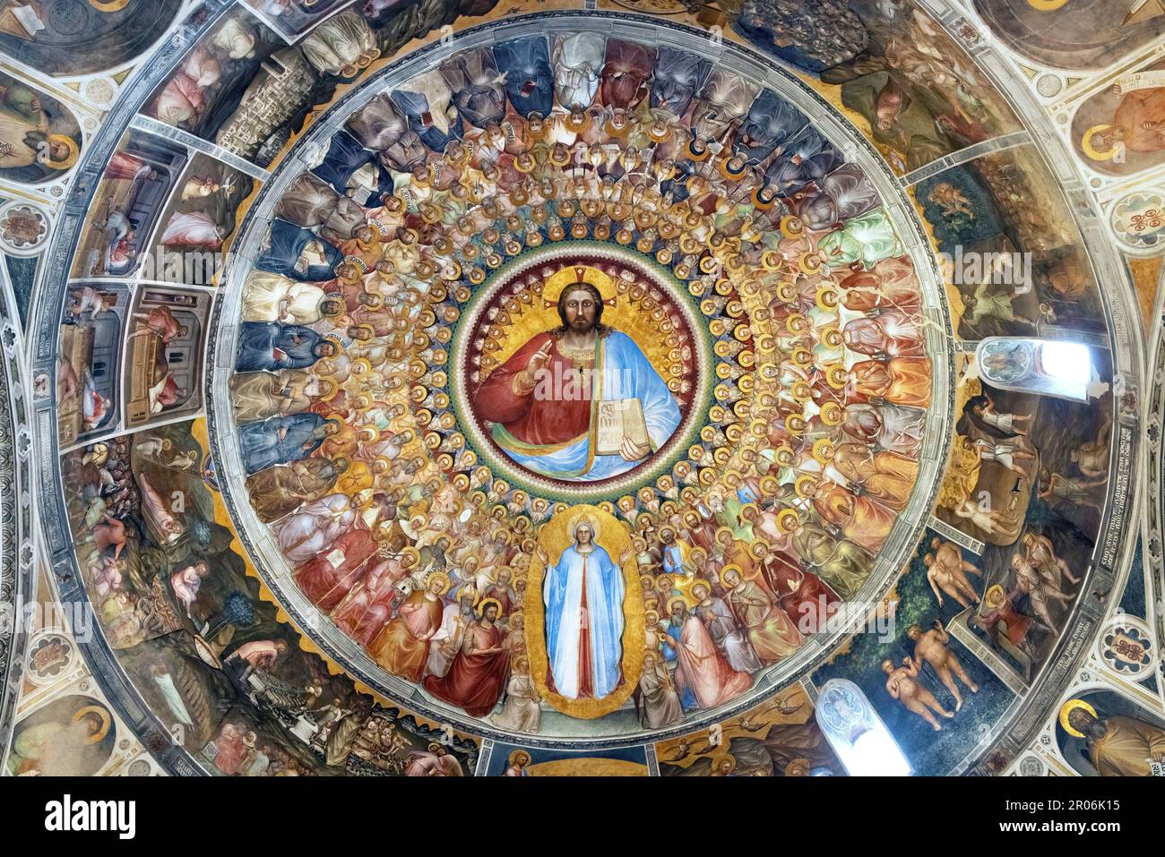 Plafond de l'ancien baptistère de Padoue, Italie Banque D'Images