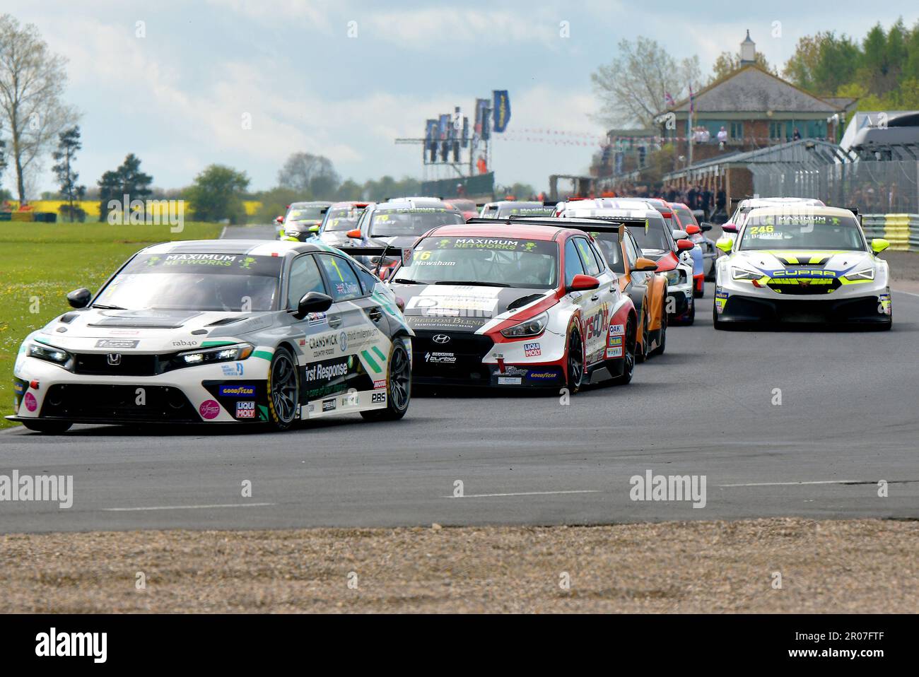 Championnat de voitures de tourisme de TCR Dimanche 7th Mai 2023, Jac Constable obtient la première victoire de TCR UK pour Audi, Croft Darlington. Crédit : Robert Chambers/Alay Live News Banque D'Images