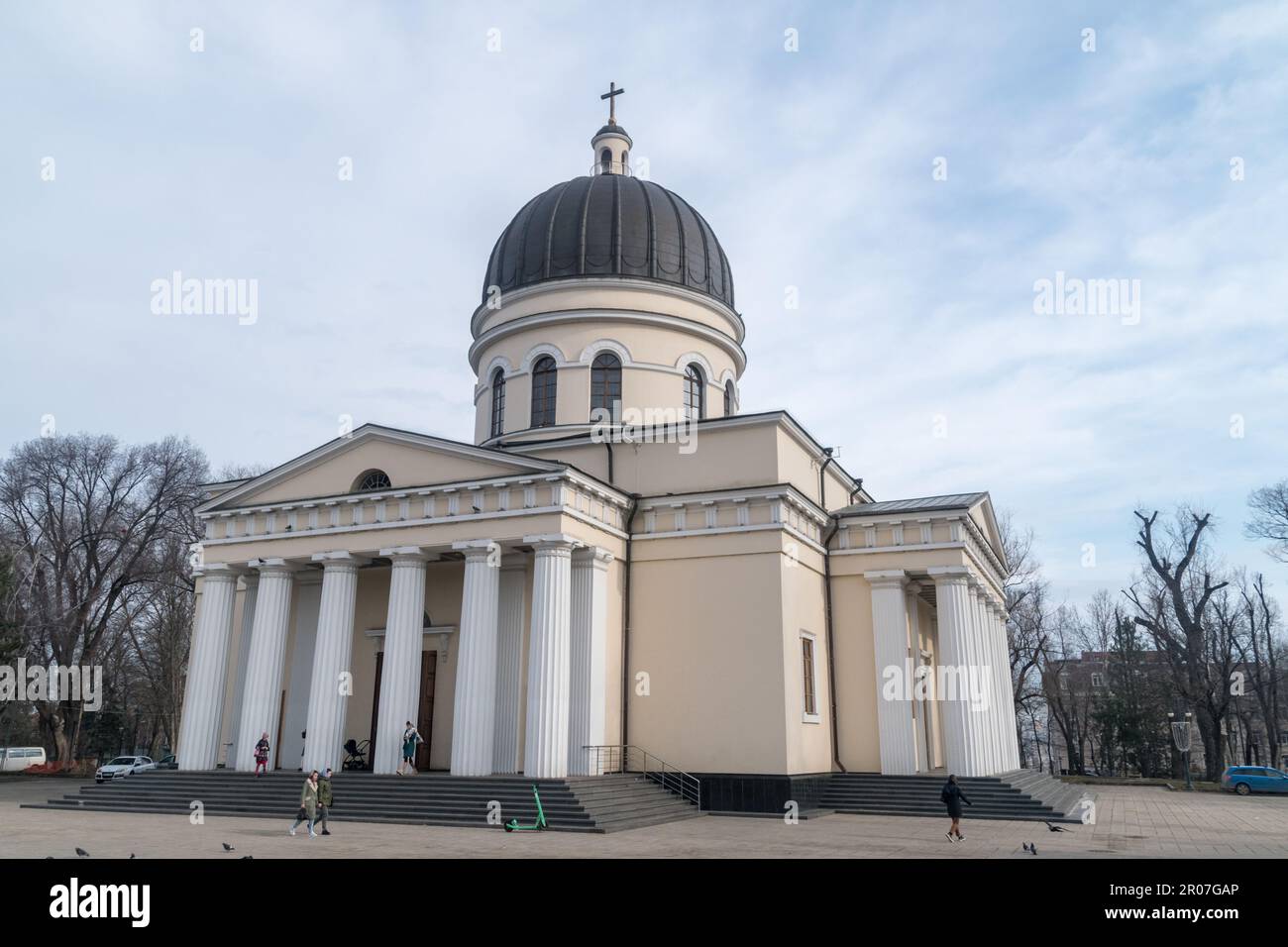 Chisinau, Moldova - 8 mars 2023 : le patrimoine culturel de la cathédrale de la Nativité du Christ. Banque D'Images