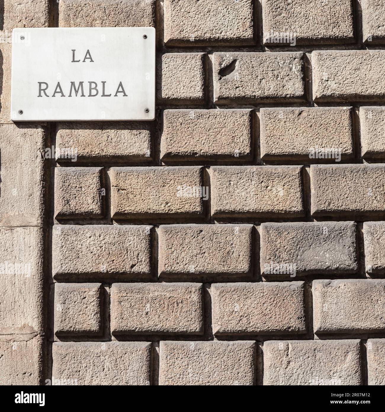 Le célèbre site de Barcelone en Espagne - l'avenue la Rambla Photo Stock -  Alamy