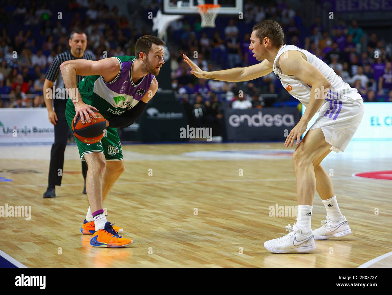 Madrid, Espagne. 07th mai 2023. 7th mai 2023 ; Centre Wizink ; Madrid ; Espagne ; Liga Endesa ACB ; Real Madrid vs Unicaja; 900/Corson Press Credit: CORSON PRESS/Alay Live News Banque D'Images