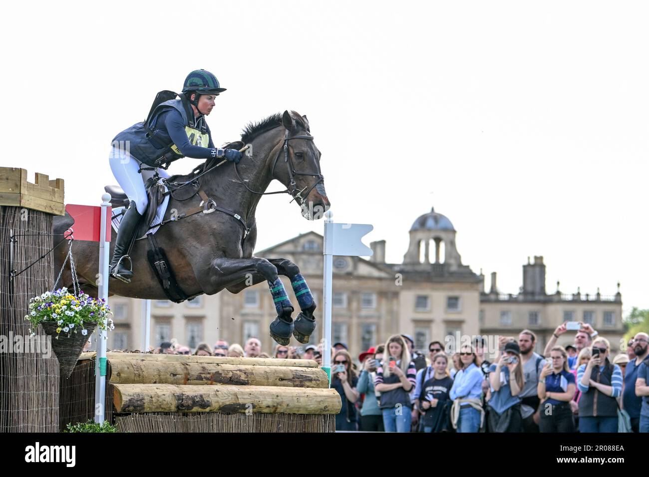 Badminton Estate, Gloucestershire, Royaume-Uni. 7th mai 2023. 2023 épreuves de badminton jour 4; Lillian Heard Wood des États-Unis de circonscription LCC Barnaby pendant le test de cross-pays crédit: Action plus Sports/Alamy Live News Banque D'Images