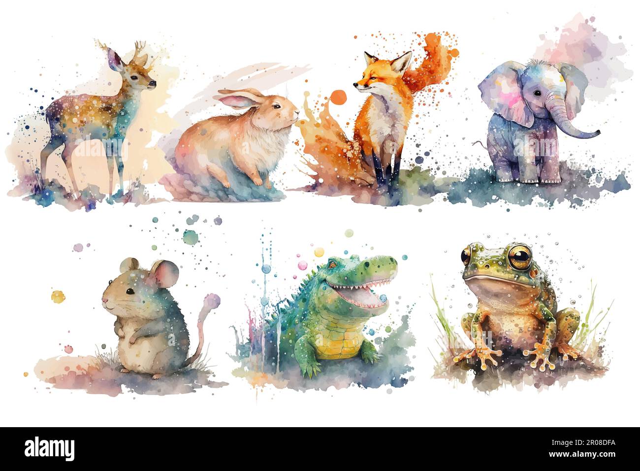 Grenouille à Poils De Cerf Montée Par Joseph Messinger Sr, Vintage
