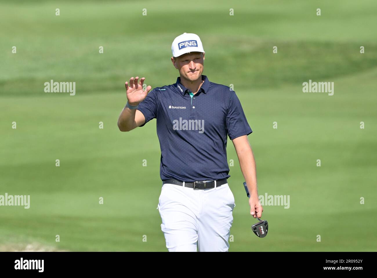 Rome, Italie. 07th mai 2023. Adrian Meronk (POL) pendant le DS automobiles 80Â° Italian Golf Open 2023 au Marco Simone Golf Club sur 07 mai 2023 à Rome Italie. Crédit : Agence photo indépendante/Alamy Live News Banque D'Images