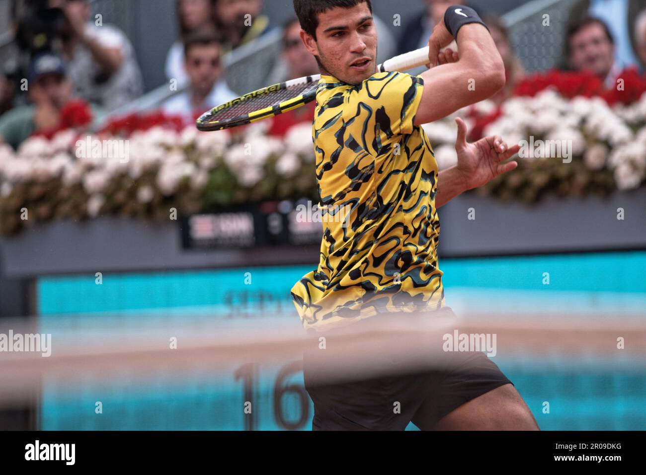 Madrid, Espagne. 07th mai 2023. Tennis: Mutua Madrid Tournoi de tennis ouvert - Madrid, singles, Men, ATP final: Carlos Alcaraz (ESP) V Jan-Lennard Struff (GER). Crédit: EnriquePSans/Alay Live News Banque D'Images