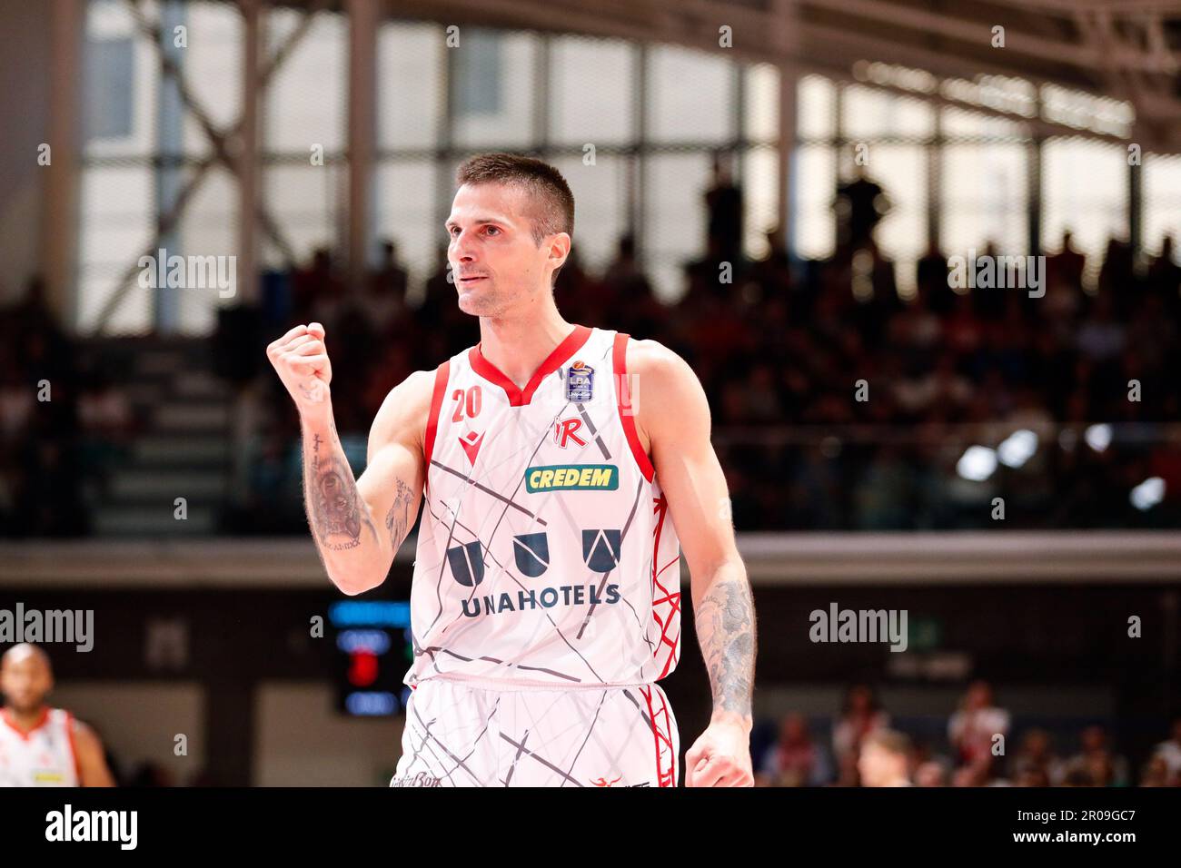 Reggio Emilia, Italie. 07th mai 2023. PalaBigi, Reggio Emilia, Italie, 07 mai 2023, Andrea Cinciarini (Unihotels Reggiana) pendant UNAHOTELS Reggio Emilia vs Dolomiti Energia Trentino - Italian Basketball Serie A Championship Credit: Live Media Publishing Group/Alay Live News Banque D'Images