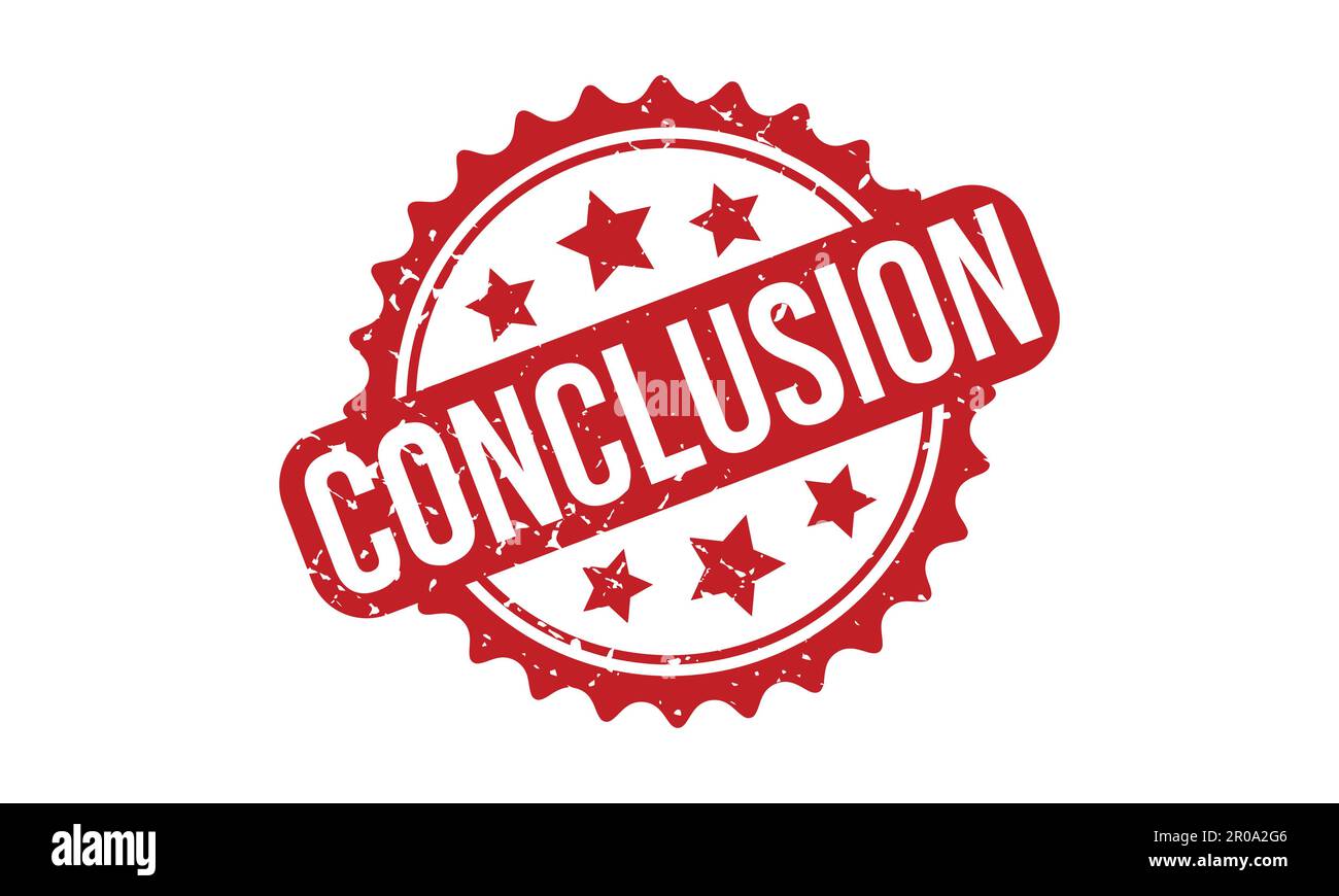 Conclusion caoutchouc Grunge Stamp Seal Illustration du vecteur Illustration de Vecteur