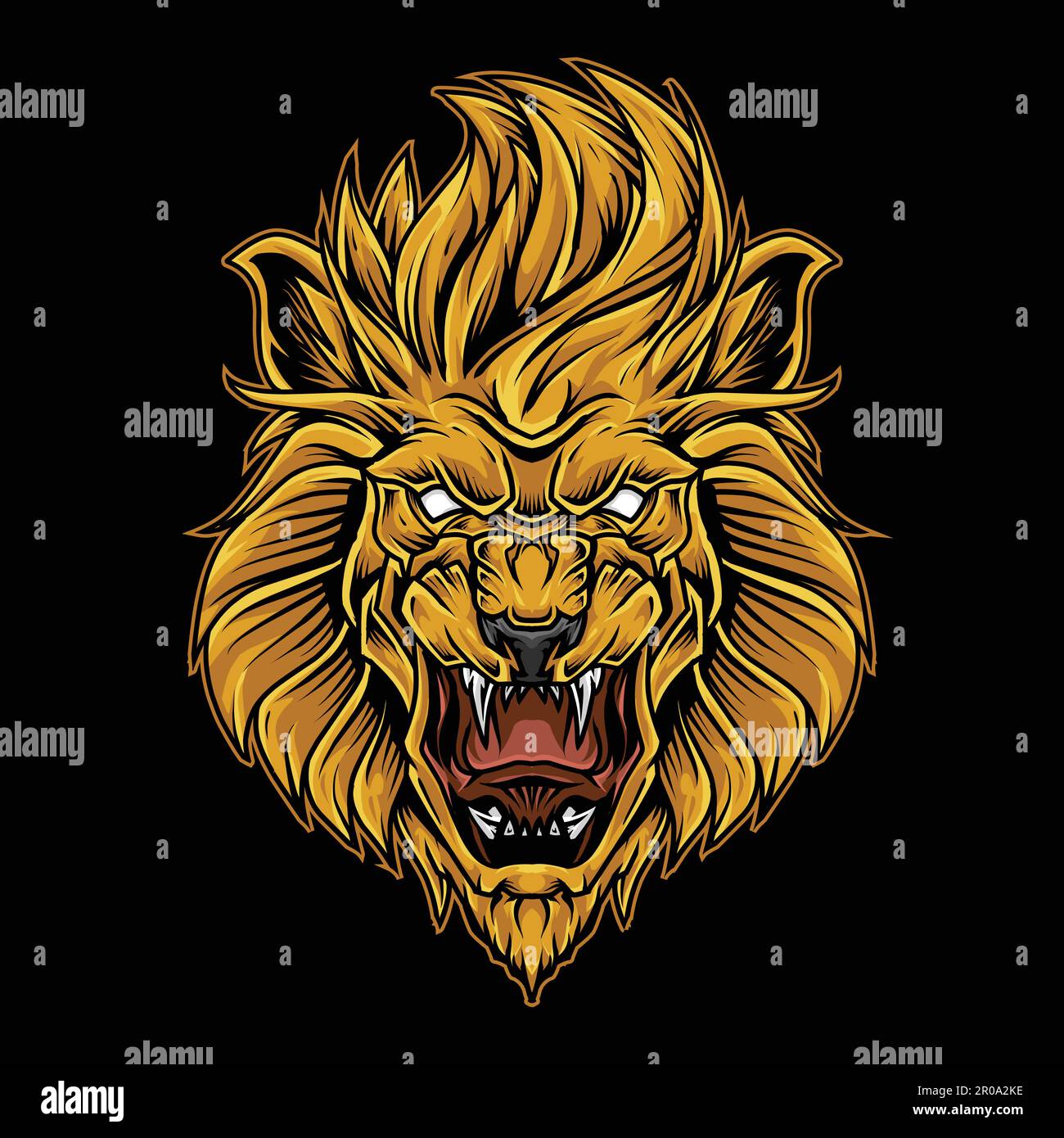 illustration du vecteur roi lion Illustration de Vecteur