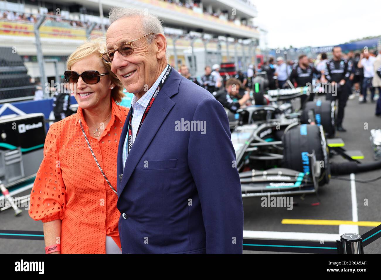 Miami, États-Unis. 07th mai 2023. Stephen Ross (États-Unis) Président des sociétés apparentées, Miami Dolphins et propriétaire du stade Hard Rock sur la grille. 07.05.2023. Formula 1 World Championship, Rd 5, Miami Grand Prix, Miami, Floride, USA, jour de la course. Le crédit photo doit être lu : images XPB/Press Association. Crédit : XPB Images Ltd/Alamy Live News Banque D'Images