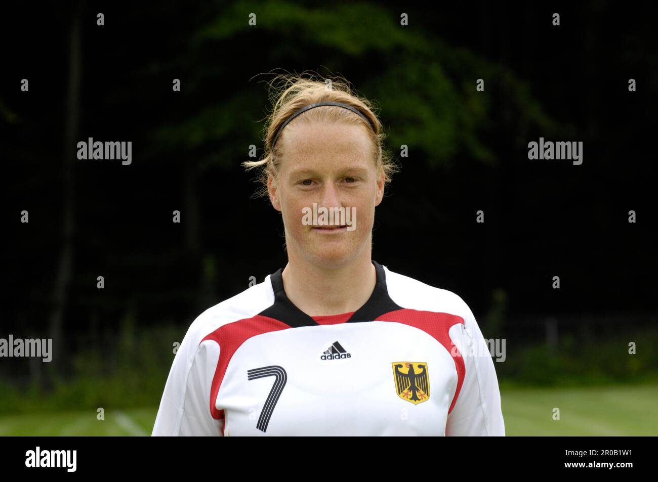 Melanie Behringer, Porträt, Fußball Frauen Nationalmannschaft, Olympiakader für die Olympiischen Spiele in Pékin 2008. Banque D'Images