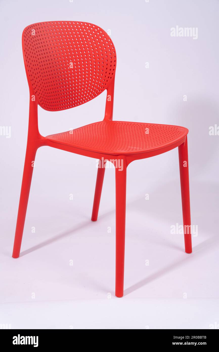 Photos de magnifiques modèles de chaises en plastique prises du Studio Banque D'Images