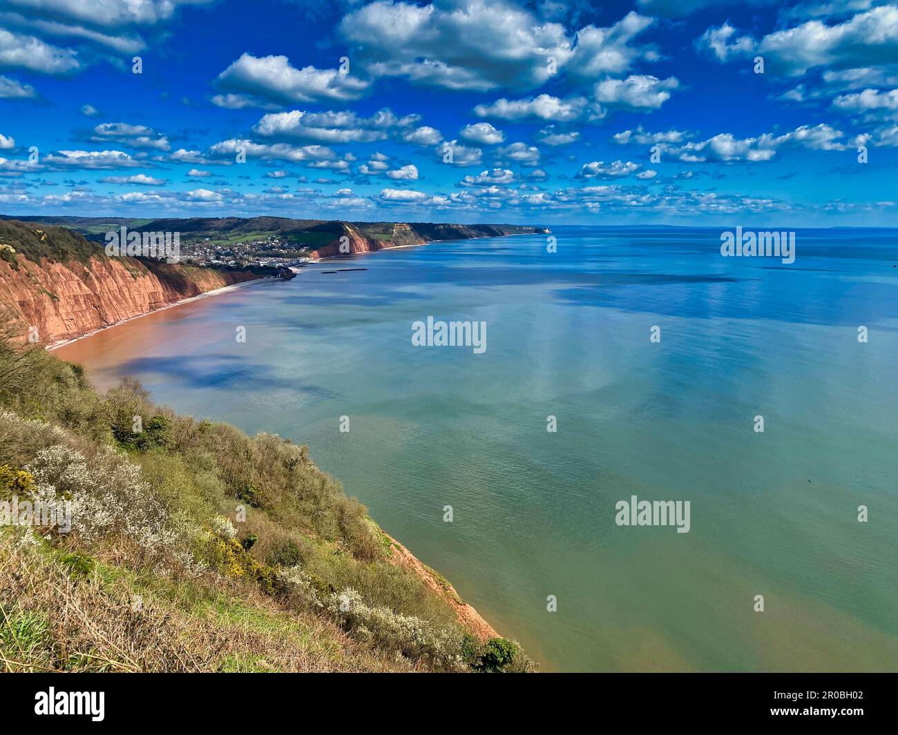 La côte jurassique à Devon Banque D'Images