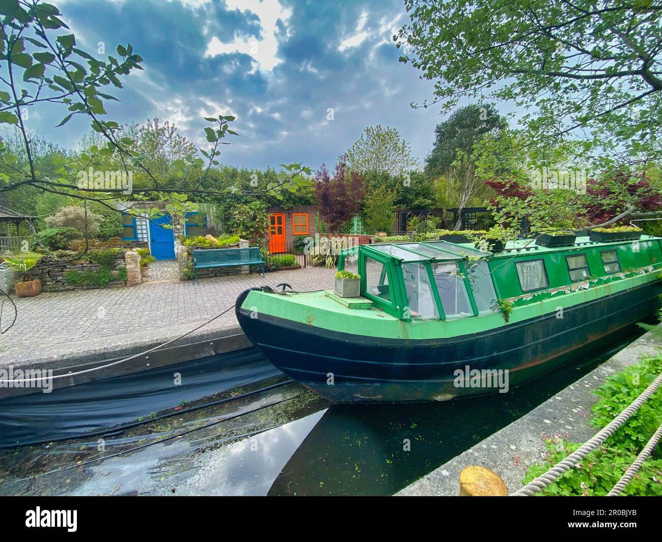 Bateau-canal au Royaume-Uni Banque D'Images
