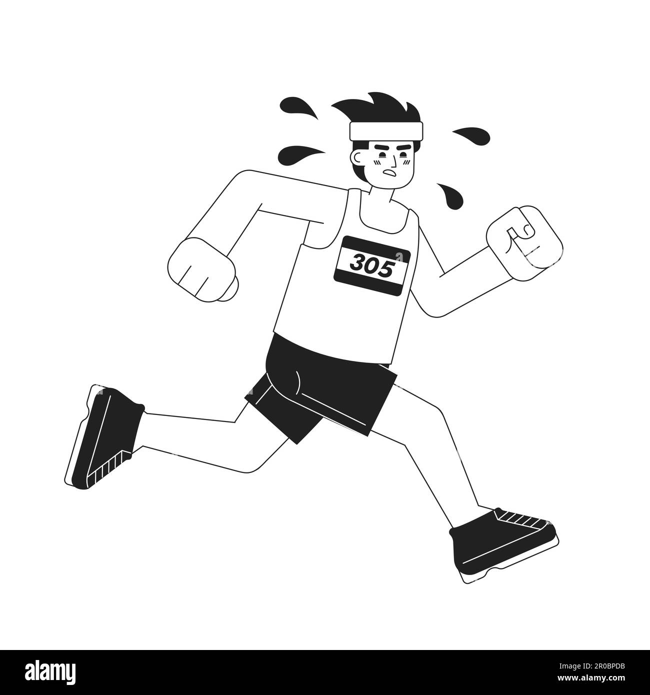 Conscience du corps dans l'auto-amélioration monochrome concept vecteur spot illustration Illustration de Vecteur