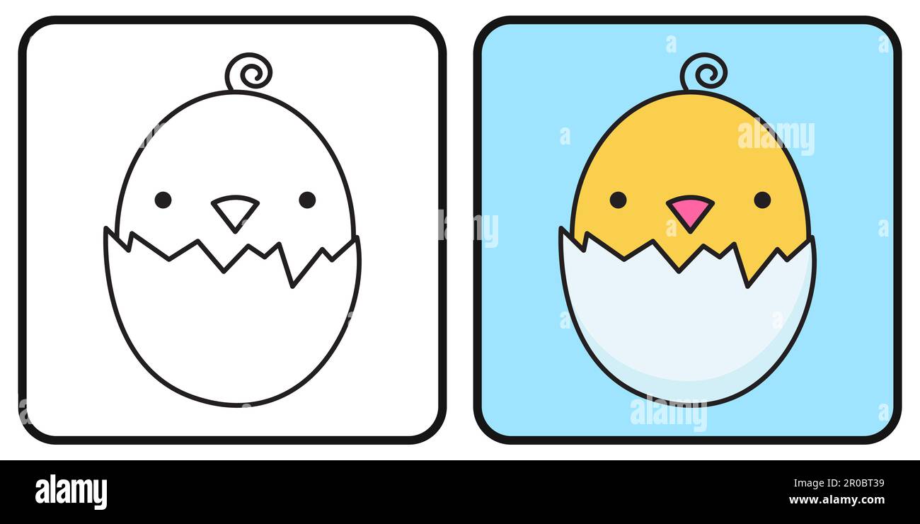 Livre De Coloriage Pour Enfants Page De Coloriage Un Poussin Sort D livre-de-coloriage-pour-enfants-page-de-coloriage-un-poussin-sort-d