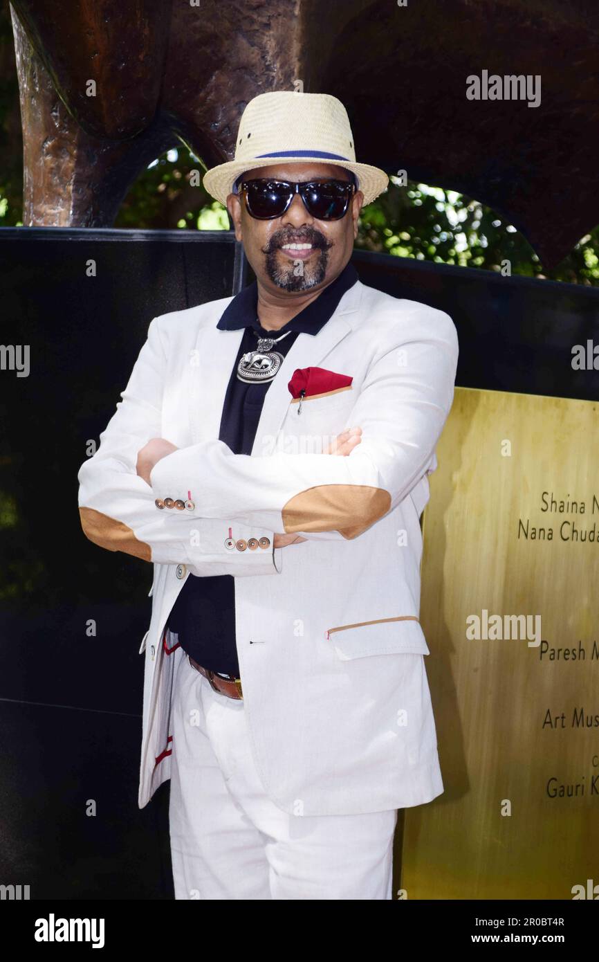 Paresh Maity, peintre indien, Mumbai, Inde, 1 mai 2017 Banque D'Images