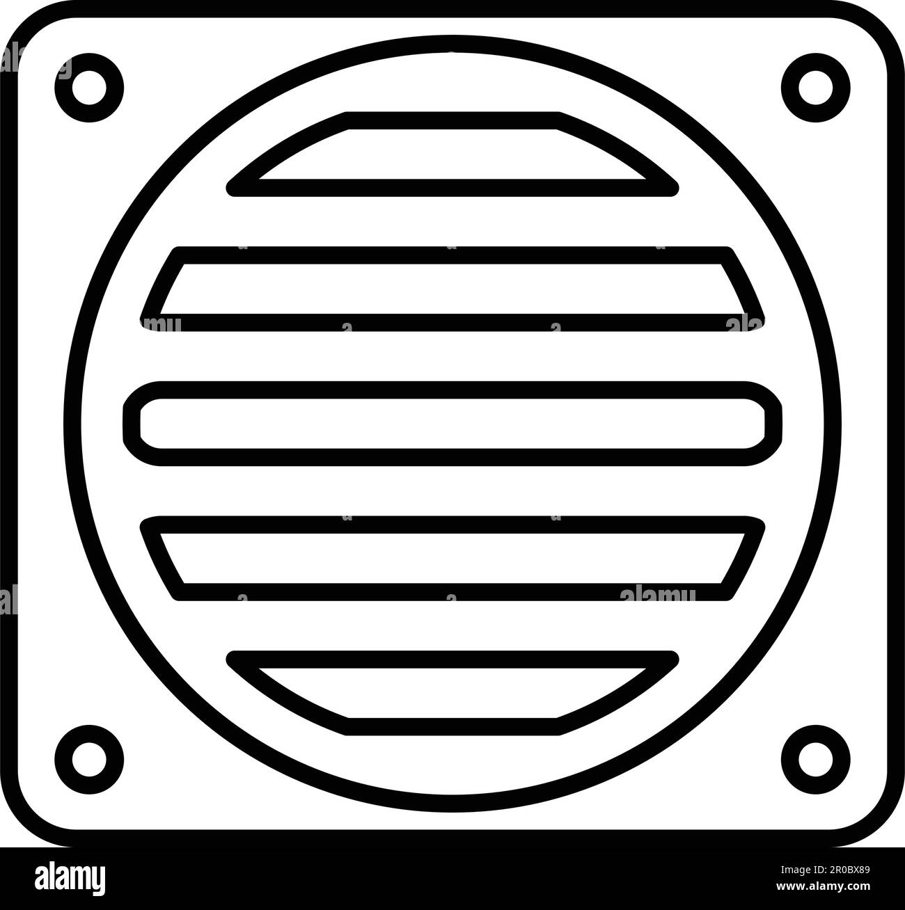 Illustration isolée du modèle de conception de ligne d'icône de vidange Illustration de Vecteur