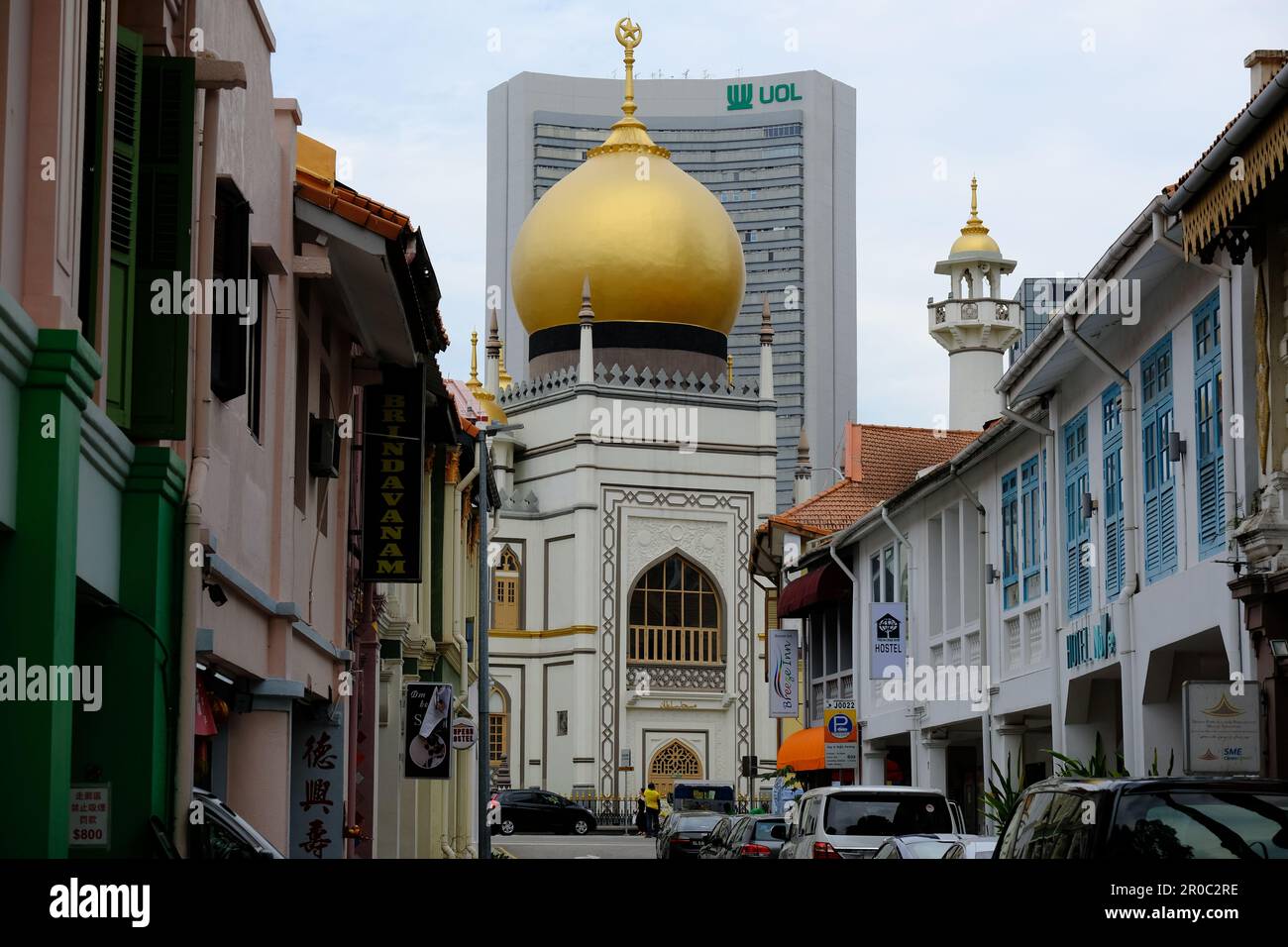 Singapour - Mosquée du Sultan - Sultan Masjid Banque D'Images