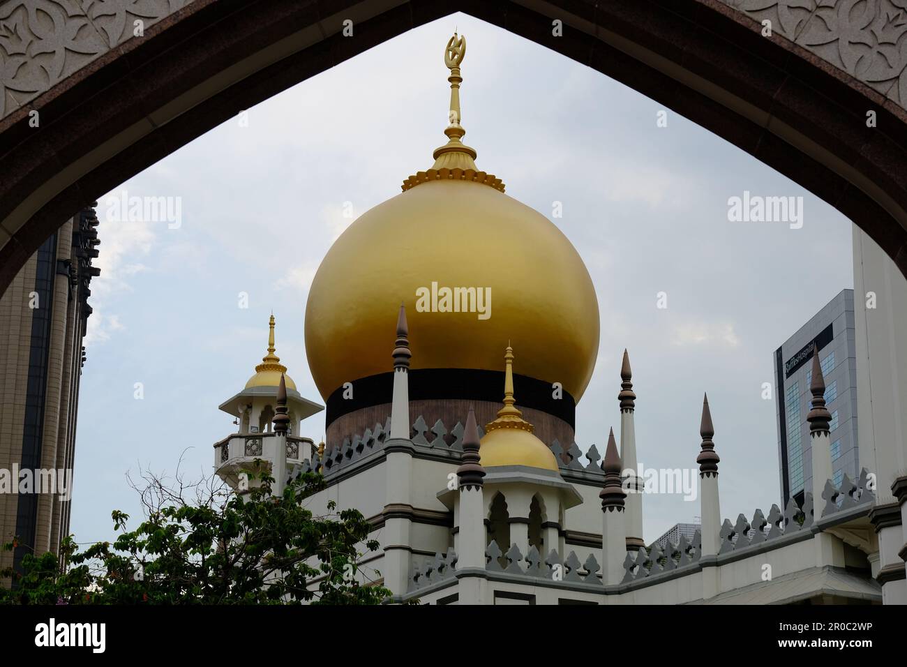 Singapour - Mosquée du Sultan - Sultan Masjid Banque D'Images