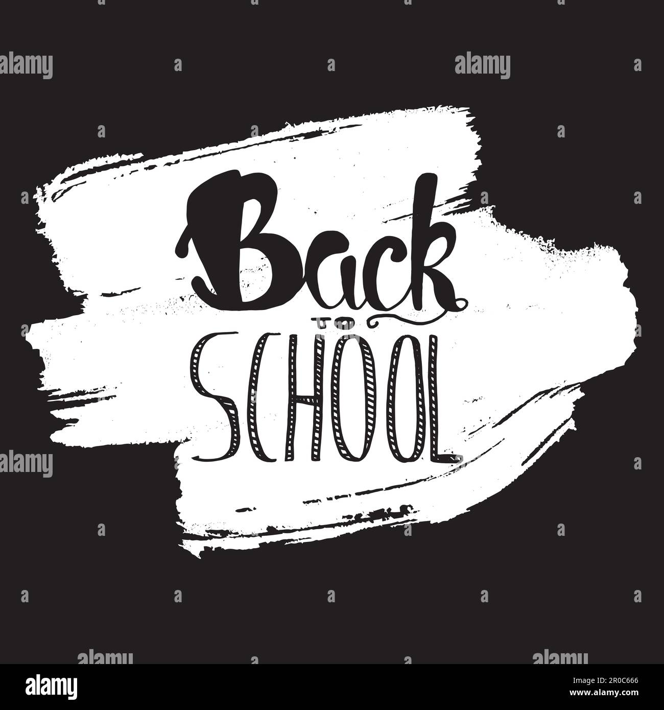 Banderole rétro à lettrage pour la rentrée. Affiche de la journée des connaissances. Vecteur Illustration de Vecteur