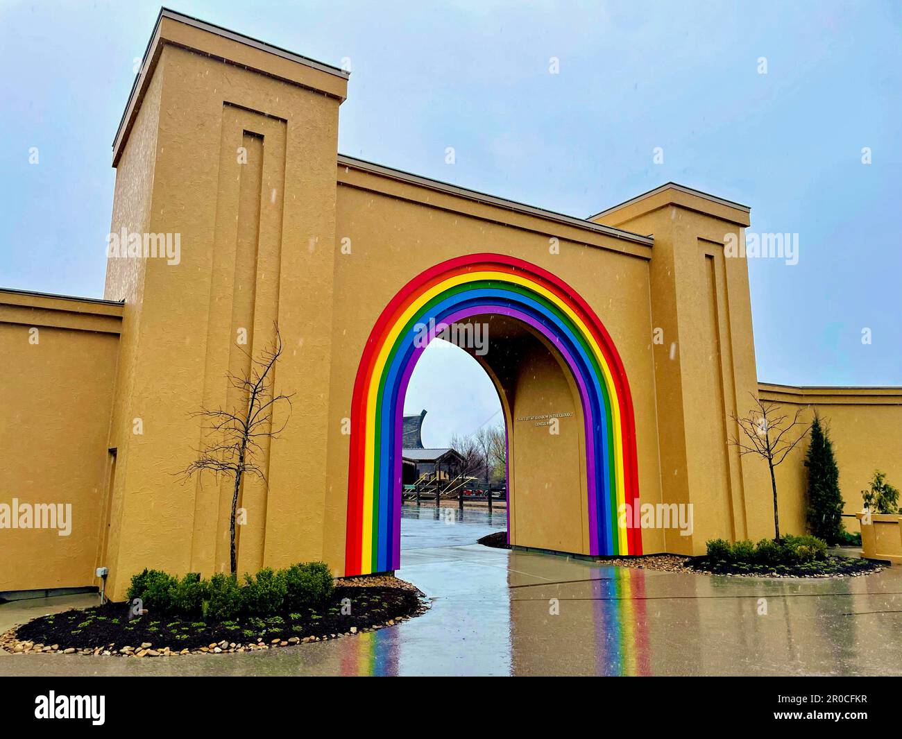 L'Ark Encounter est une attraction touristique populaire à Williamson, Kentucky (USA), centrée sur l'histoire de Noé et le créationnisme biblique. Banque D'Images
