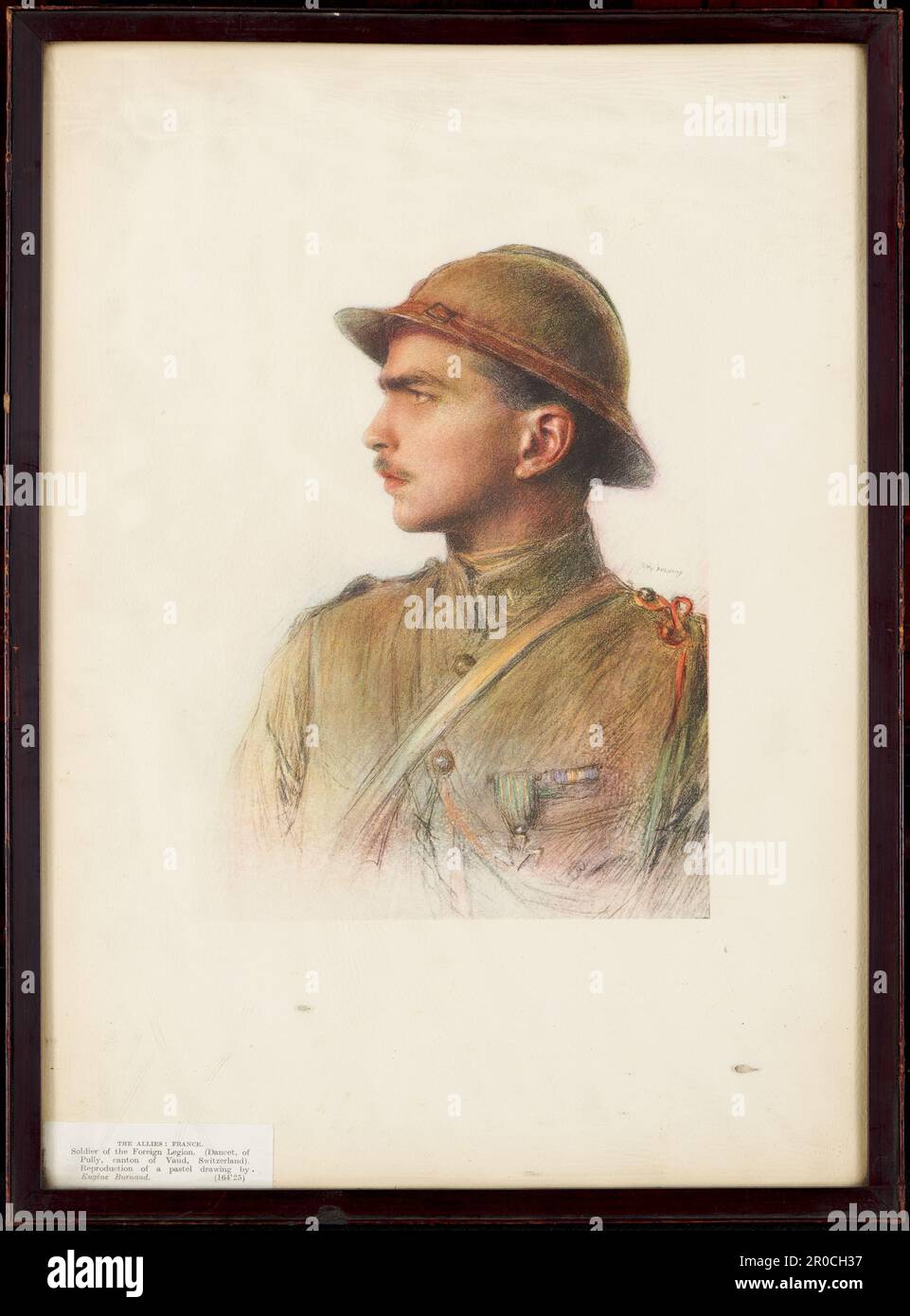 Les alliés: France: Soldat de la Légion étrangère. Eugène Burnand (d.1921) . Banque D'Images