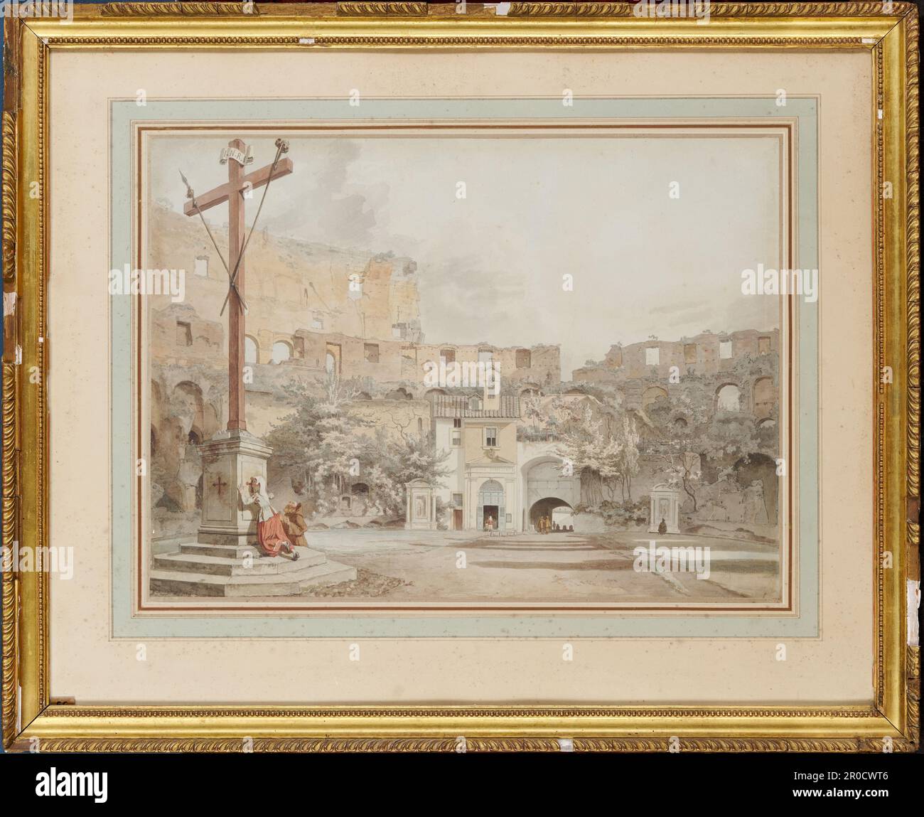 Intérieur du Colisée, Rome, vers 1775-1782. William Pars Banque D'Images