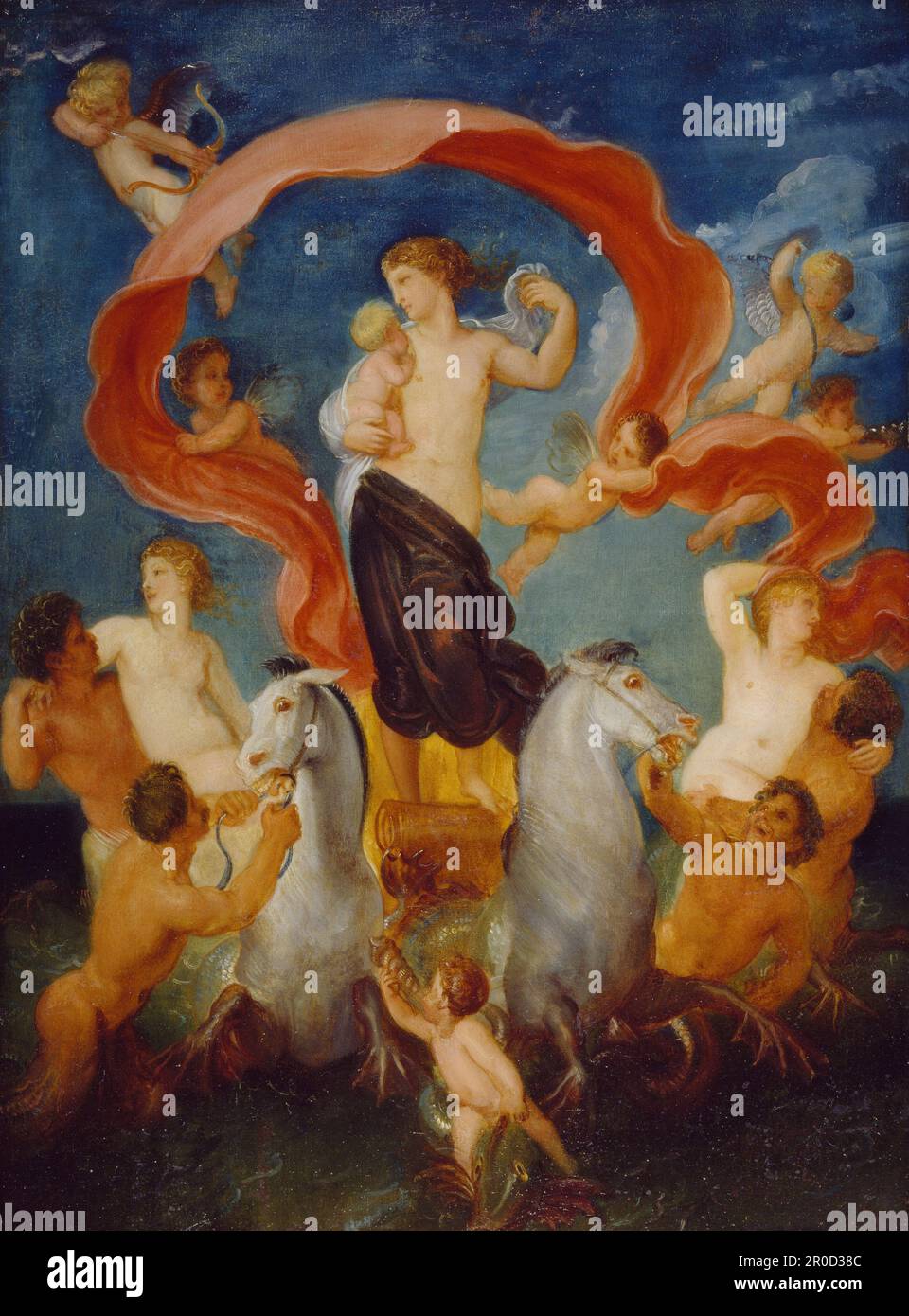 Amphitrite, 1775-1830. Thomas Stothard. Dans la mythologie grecque ancienne, Amphitrite était une déesse de la mer et épouse de Poséidon et de la reine de la mer. Banque D'Images