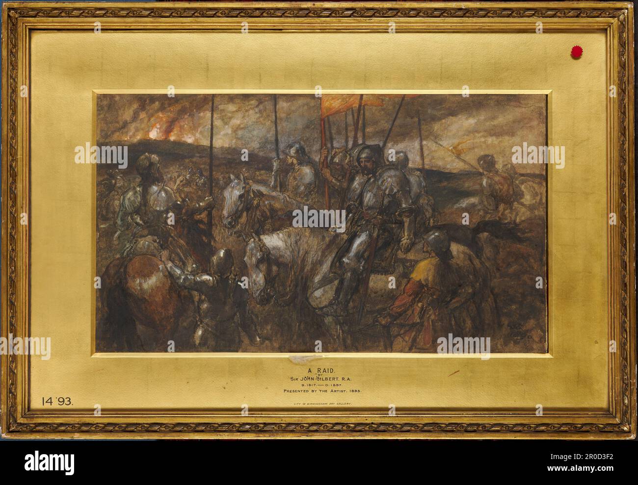 Un RAID,1890. Sir John Gilbert (d.1897) Banque D'Images