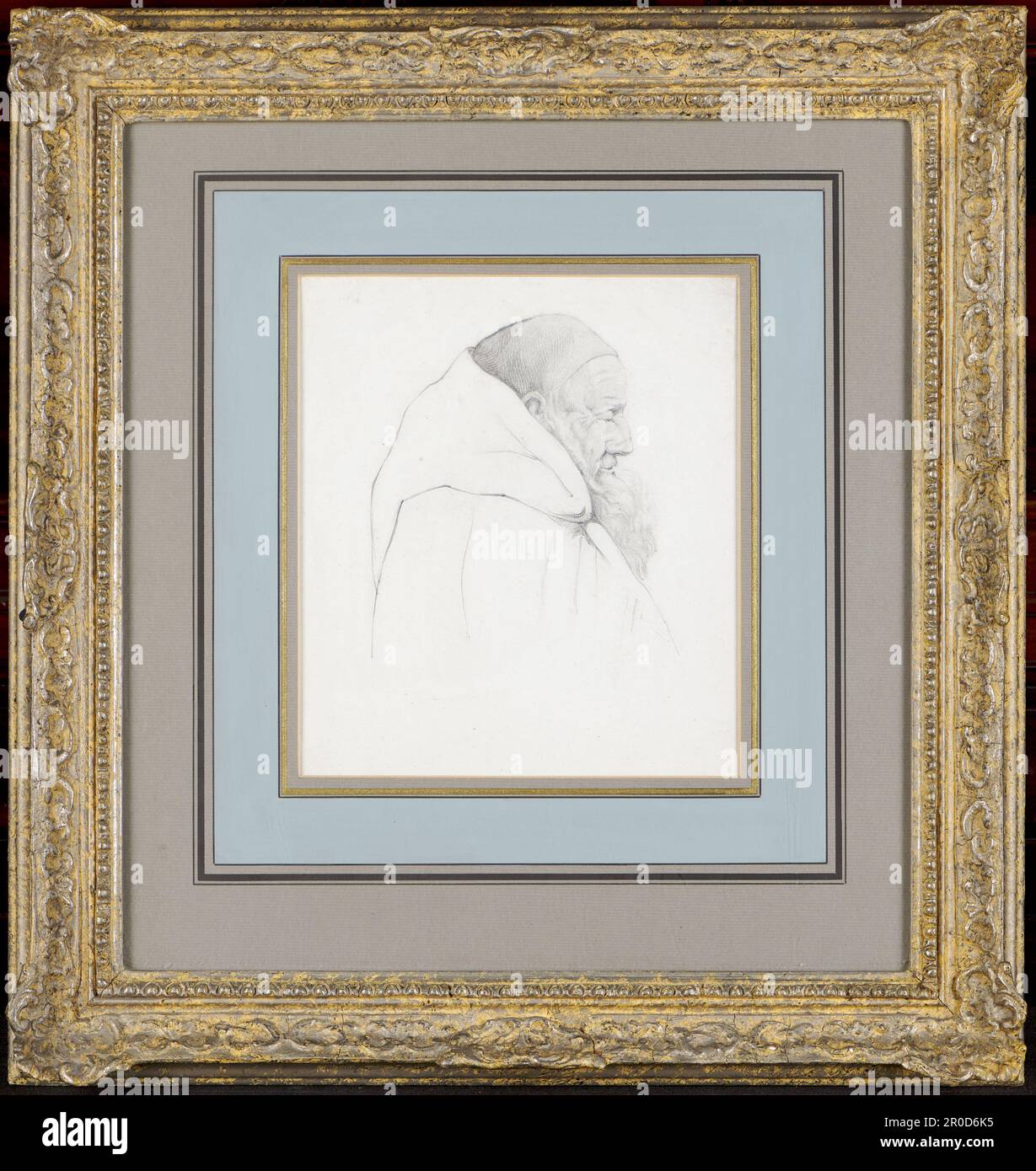 Chef d'un moine, 1838-1911. Edward Richard Taylor (d. 1911) Banque D'Images