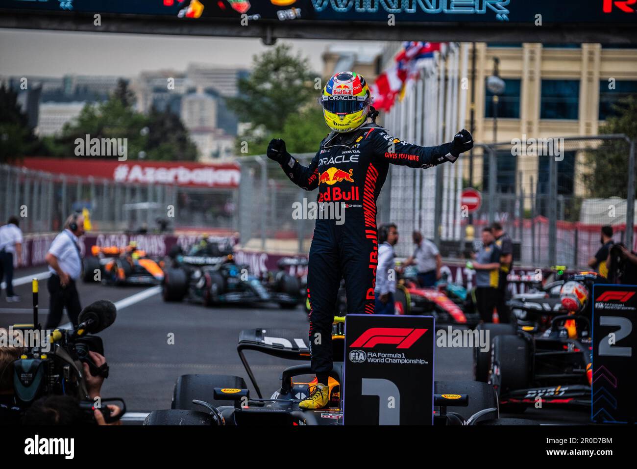 BAKOU, AZERBAÏDJAN, circuit de la ville de bakou, 30 avril 2023 : #11. Sergio PEREZ Mendoza, Red Bull Racing, Honda, pendant le Grand Prix a de Formule 1 d'Azerbaïdjan Banque D'Images