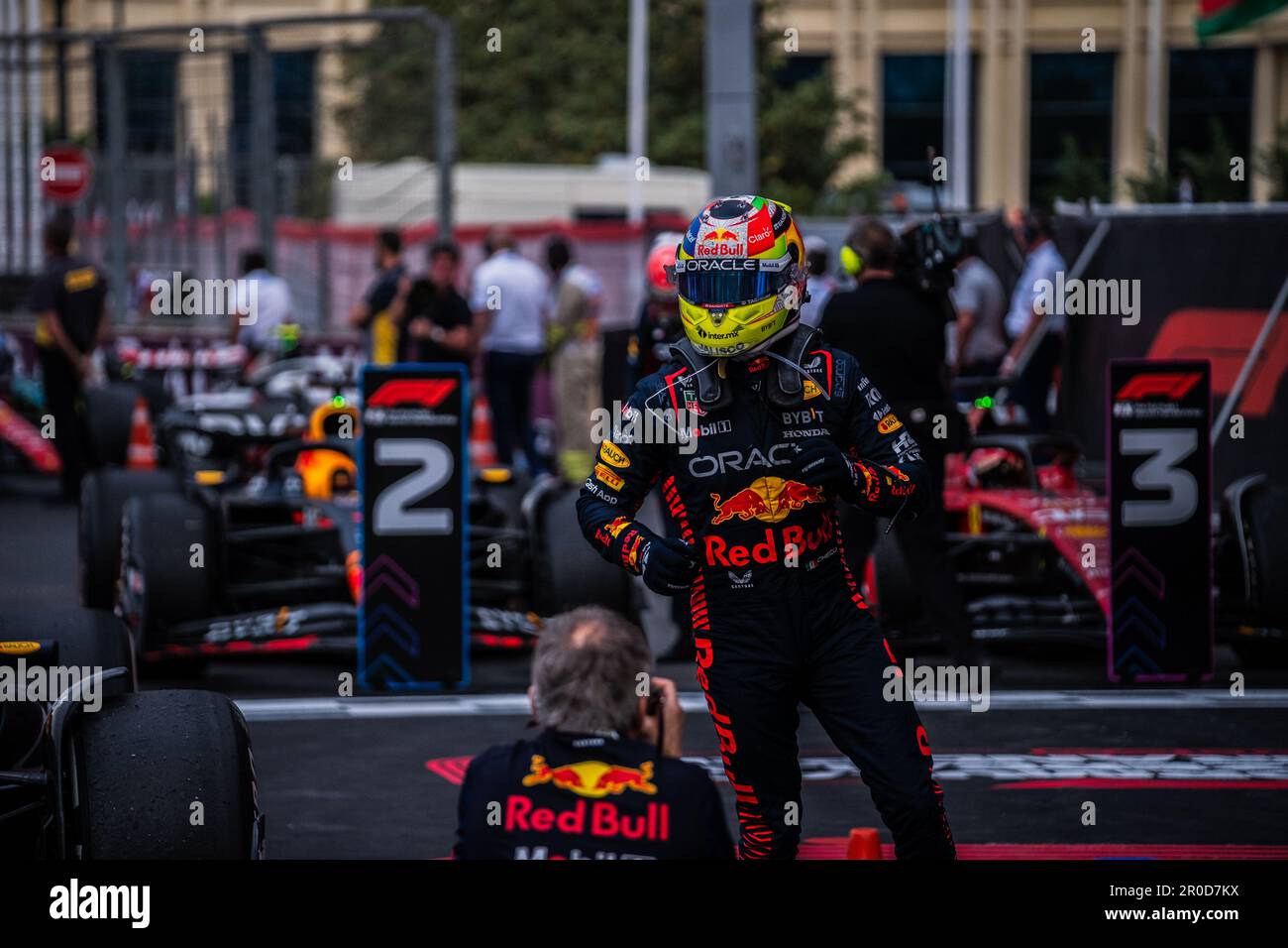 BAKOU, AZERBAÏDJAN, circuit de la ville de bakou, 30 avril 2023 : #11. Sergio PEREZ Mendoza, Red Bull Racing, Honda, pendant le Grand Prix a de Formule 1 d'Azerbaïdjan Banque D'Images
