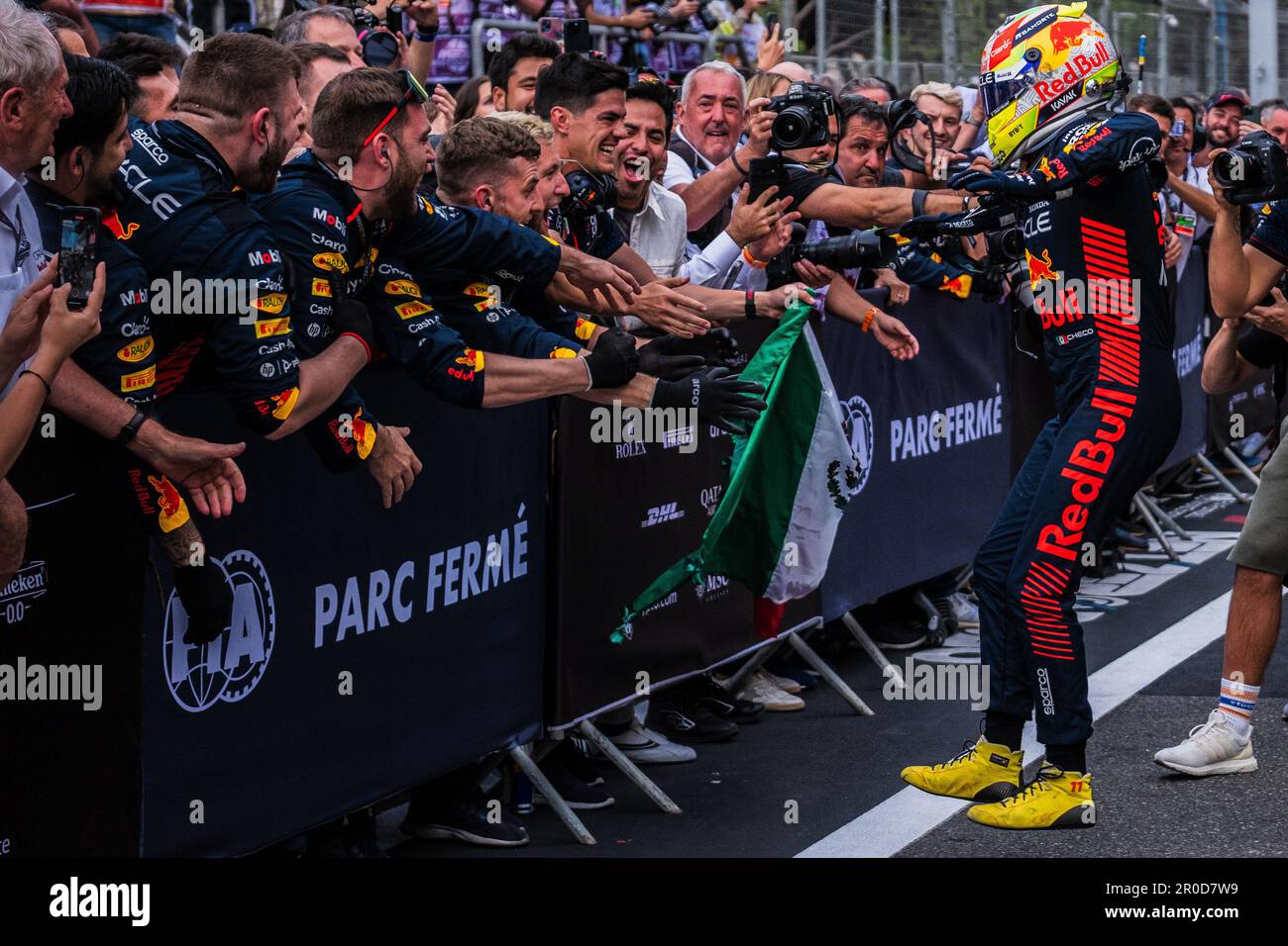 BAKOU, AZERBAÏDJAN, circuit de la ville de bakou, 30 avril 2023 : #11. Sergio PEREZ Mendoza, Red Bull Racing, Honda, pendant le Grand Prix a de Formule 1 d'Azerbaïdjan Banque D'Images