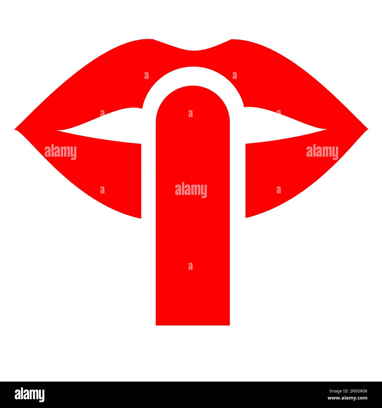 Un symbole d'icône Quiet Please, Keep Silent Sign Board, Mute mode Désactiver le son Sign public place Banque D'Images