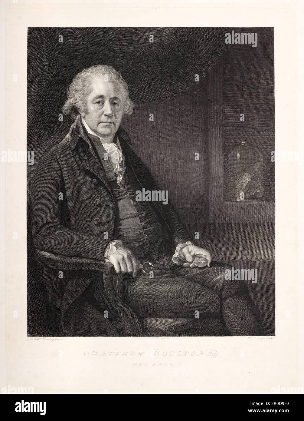 Portrait de Matthew Boulton (1728-1809), 1801. Graveur: William Sharp. Après : Sir W Beachey. . Banque D'Images