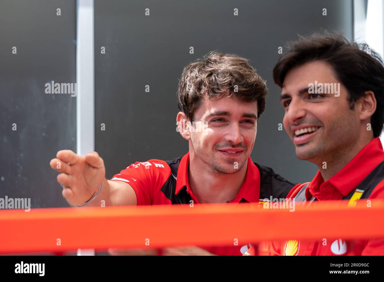 BAKOU, AZERBAÏDJAN, circuit de la ville de bakou, 27 avril 2023 : #16, Charles LECLERC, Team Scuderia Ferrari, lors du Grand Prix de Formule 1 d'Azerbaïdjan à Bakou Banque D'Images