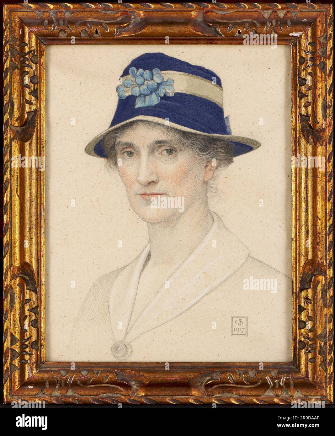2004,0187.. Portrait d'Anna Elizabeth Southall, née Baker, 1917. Joseph Edward Southall (d. 1944) Banque D'Images