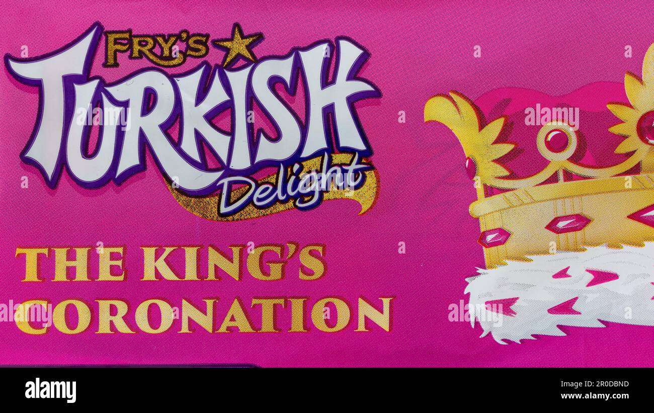 Emballage King's Coronation édition limitée de Fry's Turque Delight Banque D'Images