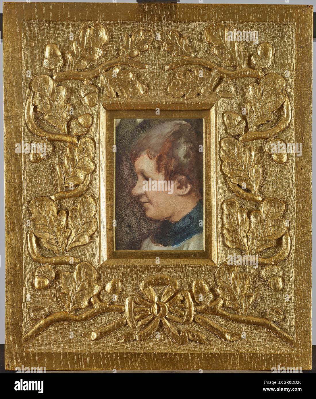 2020.13.17. -. Vue 1 avant. Tête d'un Choirboy, 1855-1931 (bol en pierre au dos). Artiste: William John Wainwright (d.1931) . Banque D'Images