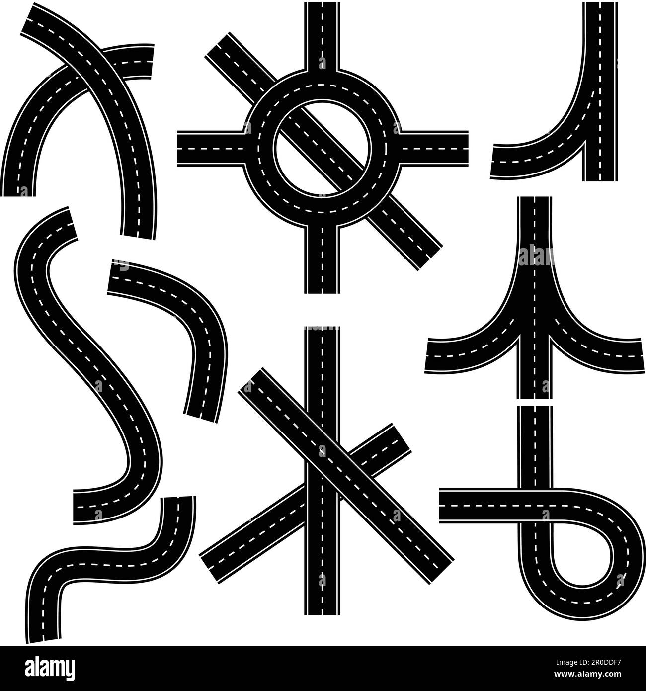 collection de panneaux de signalisation routière Illustration de Vecteur