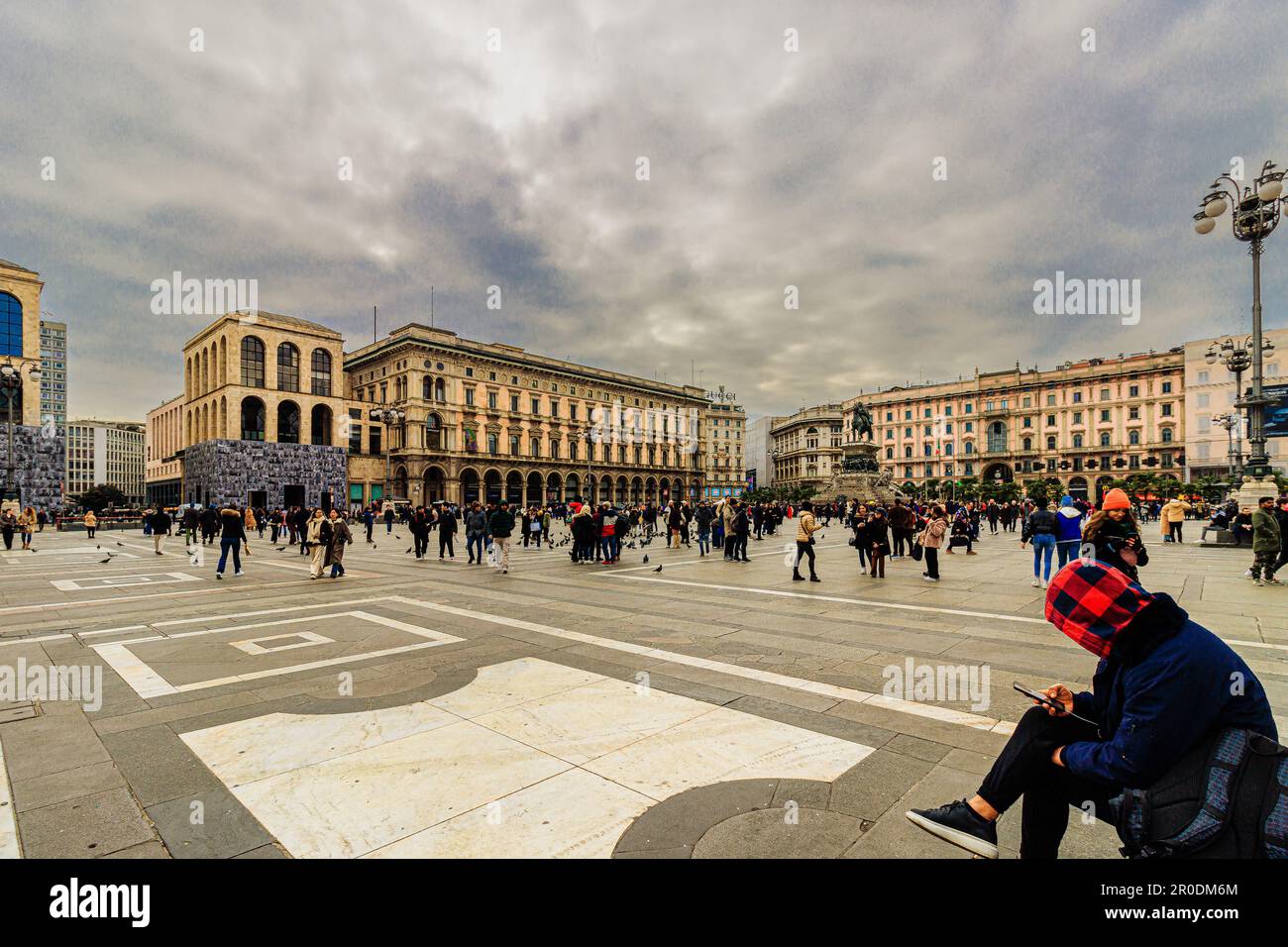 Au coeur de Milan: Piazza del Duomo et la galerie Vittorio Emanuele II - Milan, Italie Banque D'Images