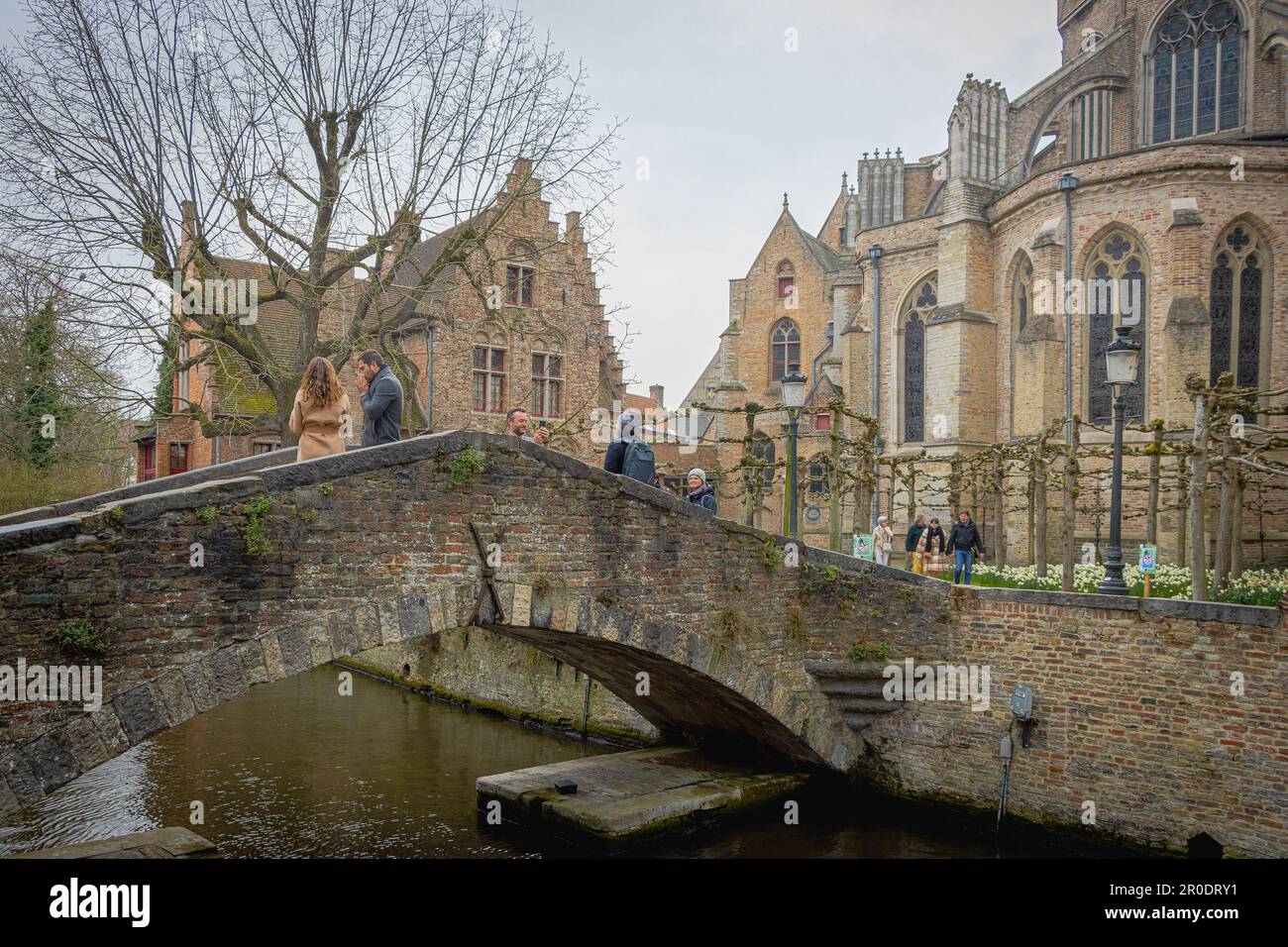 Bruges, conservant les mystères du Moyen-âge et à l'exubérance innée, Bruges est une métropole internationale depuis des siècles Banque D'Images