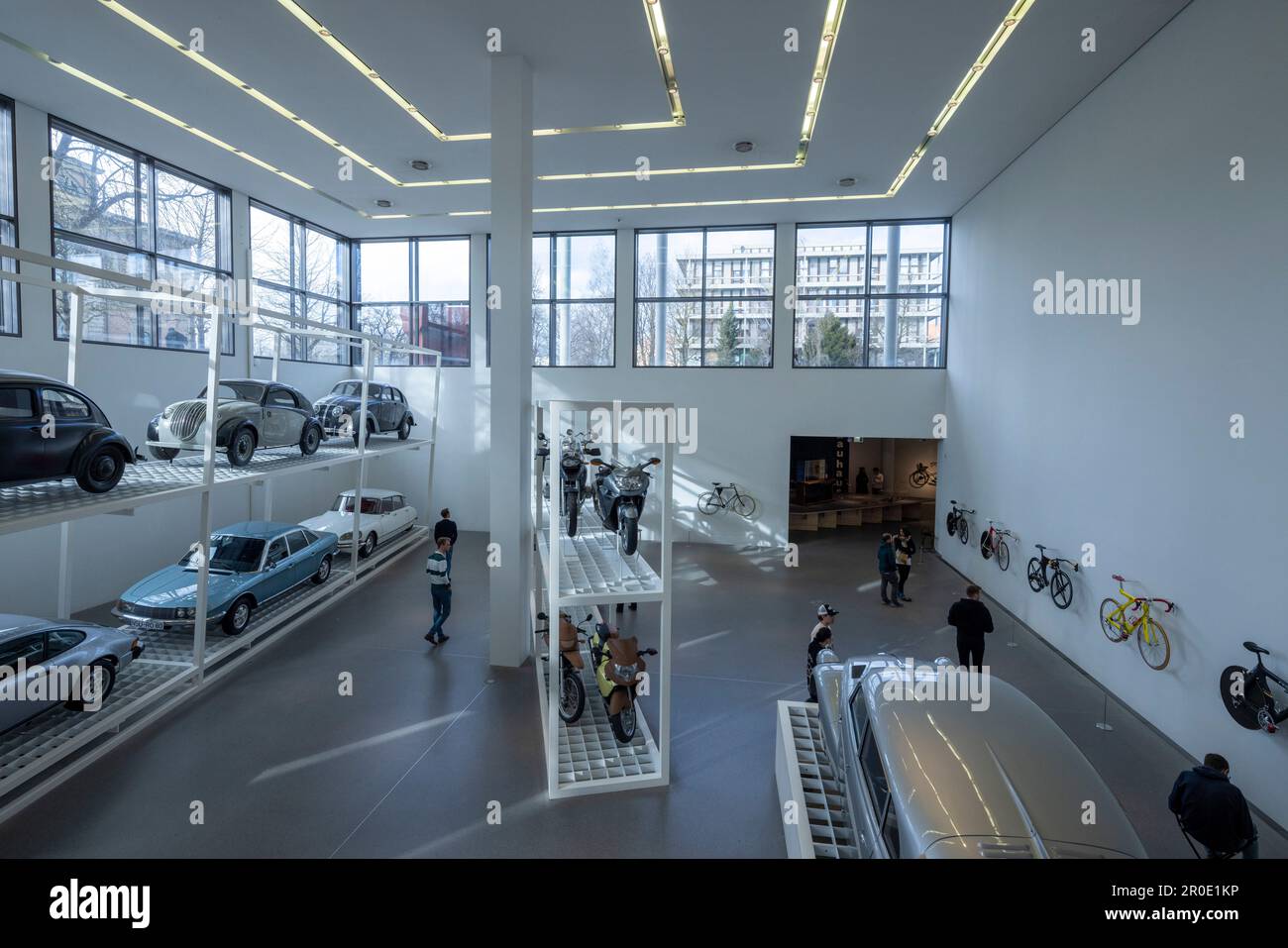 Vue sur la galerie des transports, Pinakothek der moderne, Munich, Allemagne Banque D'Images