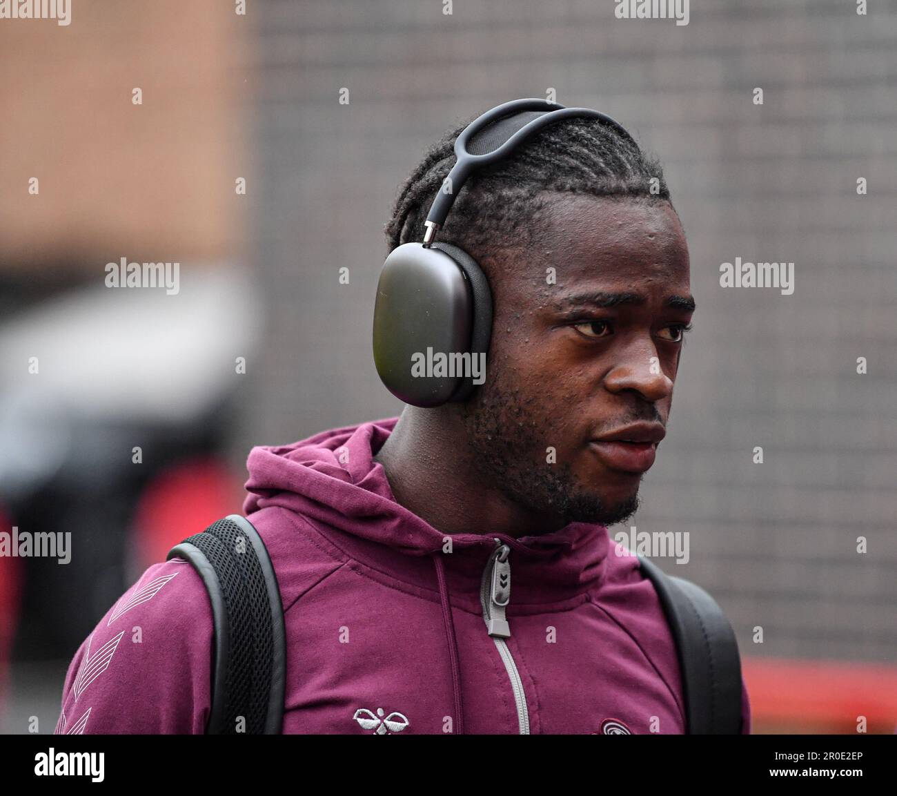 The City Ground, Nottingham, Royaume-Uni. 8th mai 2023. Premier League football, Nottingham Forest versus Southampton ; Juan Larios de Southampton arrive au City Ground Credit: Action plus Sports/Alay Live News Banque D'Images