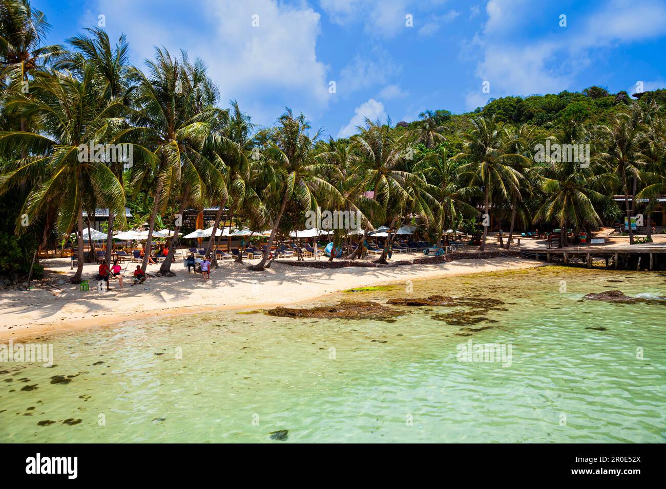 Plage de l'île May rut Trong, près de l'île de Phu Quoc, Vietnam Banque D'Images