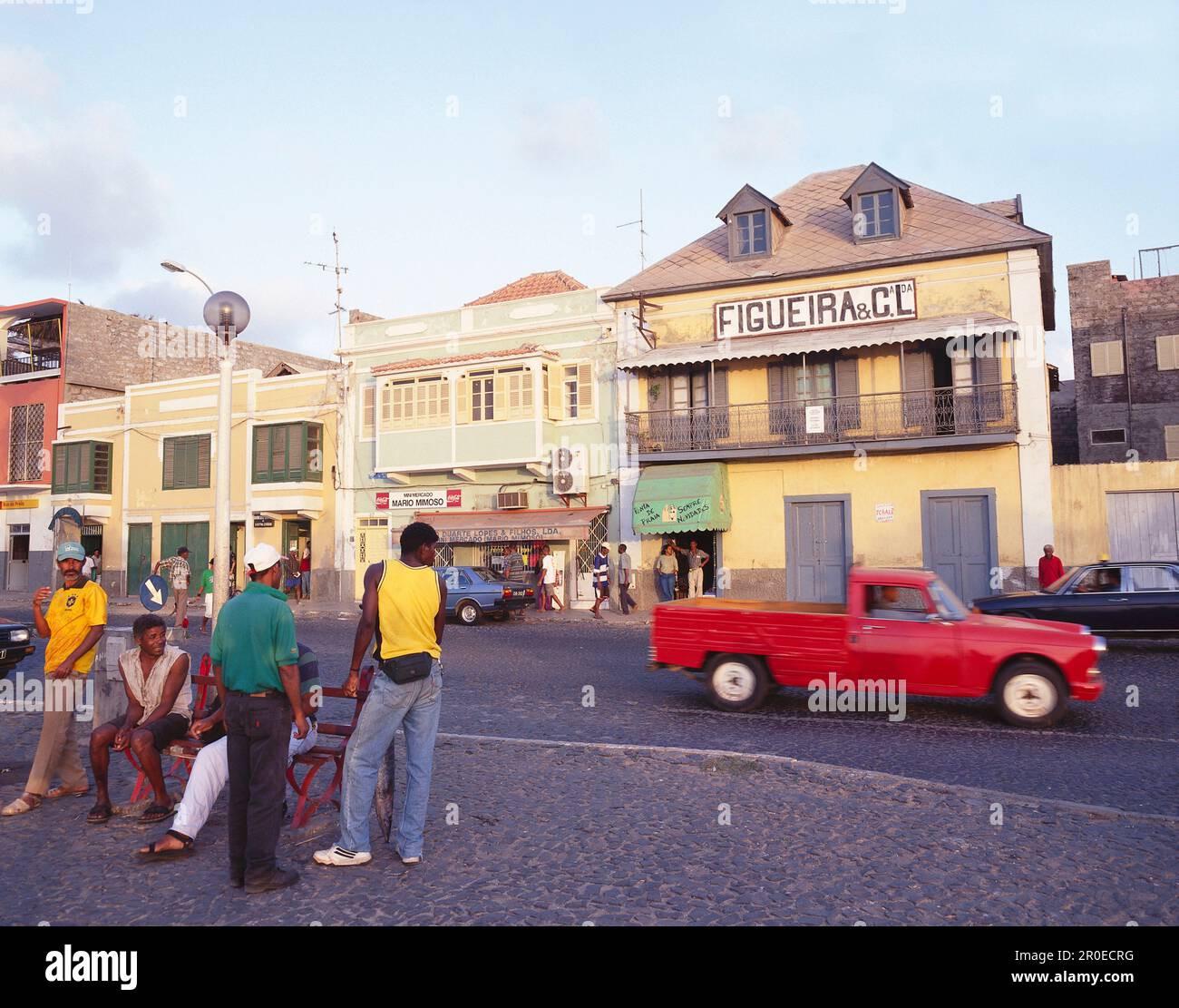 Entrepôts, Avendida Amilcar Cabral, Porto Grande, Mindelo-île de Sao Vicente Cap-Vert Banque D'Images