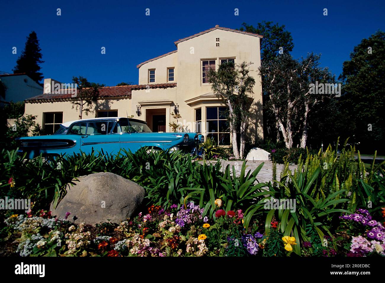 Villa am Rodeo Drive, Beverly, Hills, Los Angeles, États-Unis Banque D'Images