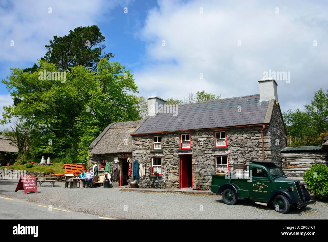 Molly Gallivan's, Cottage and Traditional Farm, Kenmare, Cork, Irlande Banque D'Images
